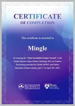 Most Investable Project Award at GMOOC