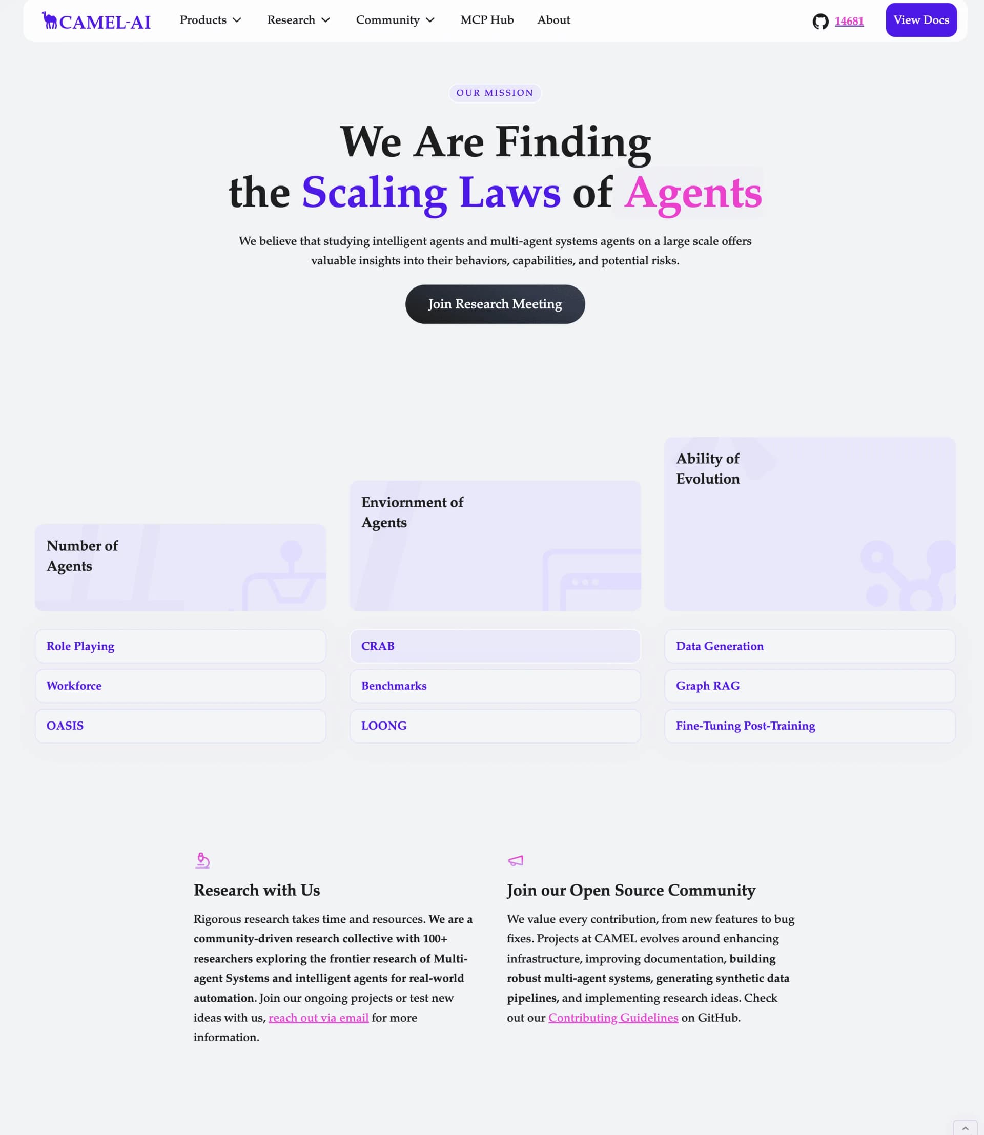 Vision section for the vision of CAMEL-AI.