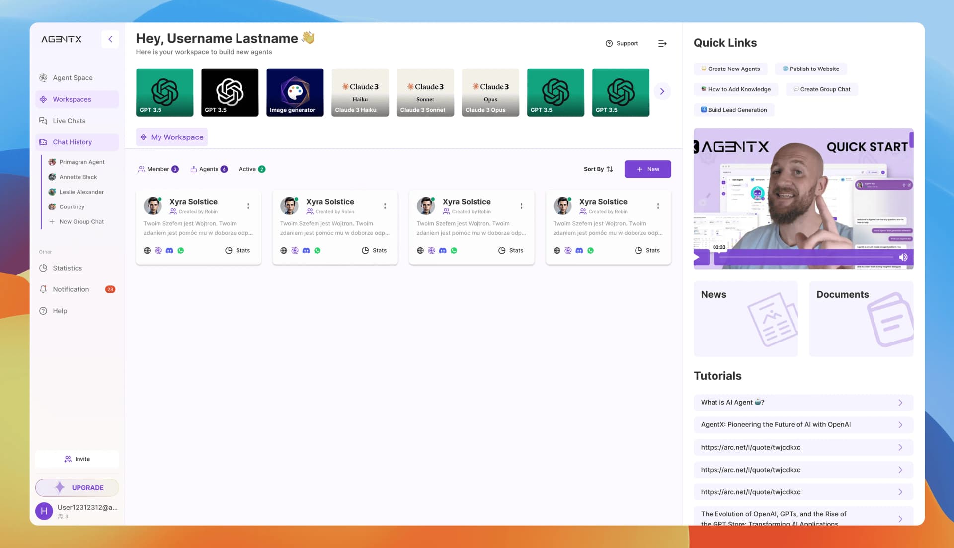 AgentX  |  No-code AI Agent Building Platform for E-commerce