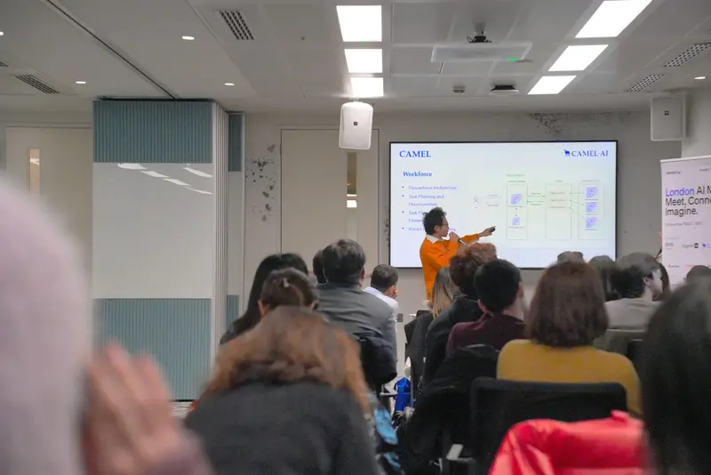 Presenting at London AI Event with AWS, Dify & CAMEL